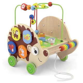 Pull-along activity hedgehog